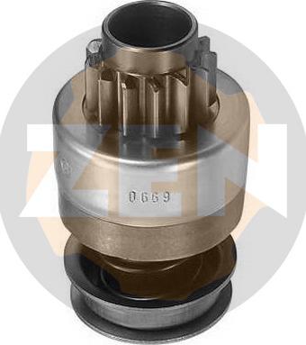 ERA ZN0669 - Pinion, bendix, starter autospares.lv