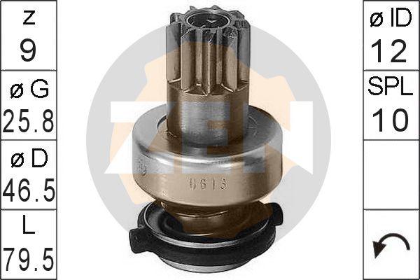 ERA ZN0613 - Pinion, bendix, starter autospares.lv