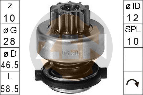 ERA ZN0630 - Pinion, bendix, starter autospares.lv