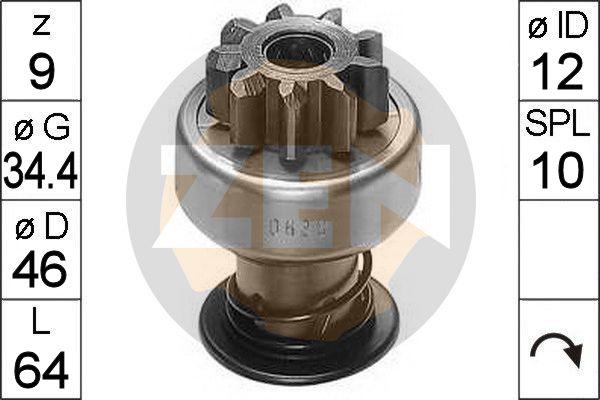 ERA ZN0638 - Pinion, bendix, starter autospares.lv