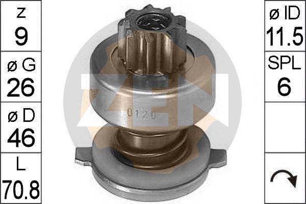 ERA ZN0120 - Pinion, bendix, starter autospares.lv