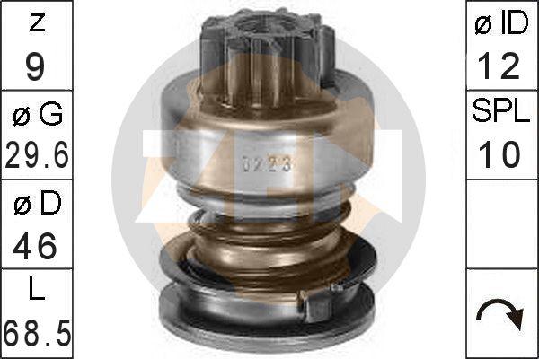 ERA ZN0223 - Pinion, bendix, starter autospares.lv