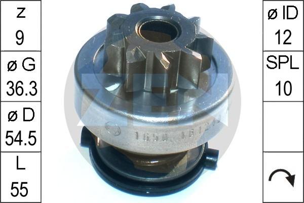 ERA ZN1650 - Pinion, bendix, starter autospares.lv