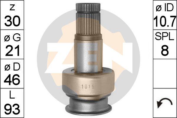 ERA ZN1019 - Pinion, bendix, starter autospares.lv