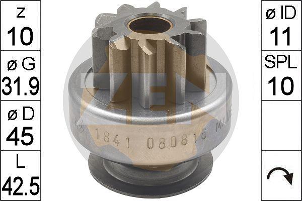 ERA ZN1841 - Pinion, bendix, starter autospares.lv