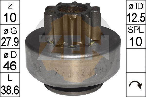 ERA ZN1779 - Pinion, bendix, starter autospares.lv