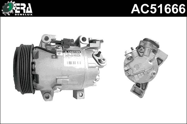 ERA Benelux AC51666 - Compressor, air conditioning autospares.lv