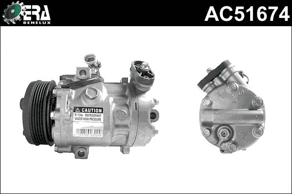 ERA Benelux AC51674 - Compressor, air conditioning autospares.lv