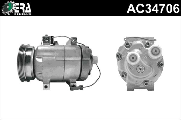 ERA Benelux AC34706 - Compressor, air conditioning autospares.lv