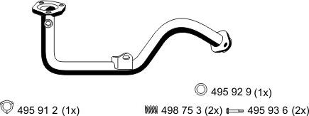 ERNST 519410 - Exhaust Pipe autospares.lv