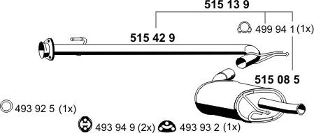 ERNST 515139 - End Silencer autospares.lv