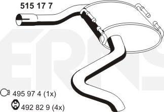 ERNST 515177 - End Silencer autospares.lv