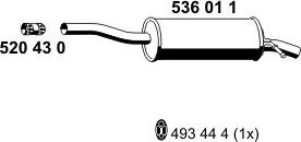 ERNST 536011 - End Silencer autospares.lv