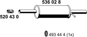 ERNST 536028 - End Silencer autospares.lv