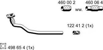 ERNST 133463 - Exhaust Pipe autospares.lv