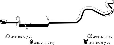 ERNST 330190 - End Silencer autospares.lv