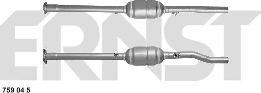 ERNST 759045 - Catalytic Converter autospares.lv