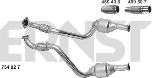 ERNST 754927 - Catalytic Converter autospares.lv