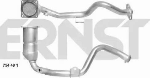 ERNST 754491 - Catalytic Converter autospares.lv