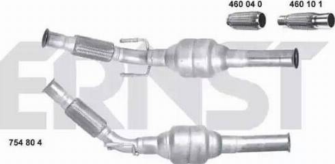 ERNST 754804 - Catalytic Converter autospares.lv