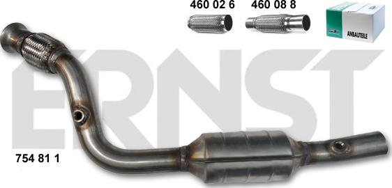 ERNST 754811 - Catalytic Converter autospares.lv