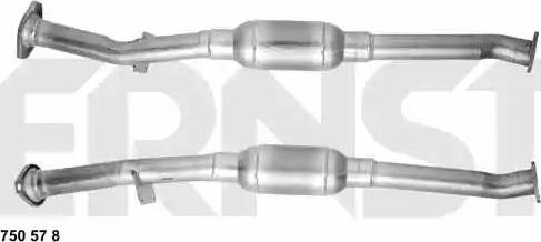 ERNST 750578 - Catalytic Converter autospares.lv