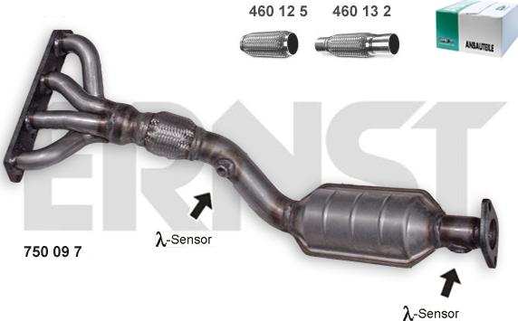 ERNST 750097 - Catalytic Converter autospares.lv