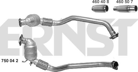 ERNST 750042 - Catalytic Converter autospares.lv