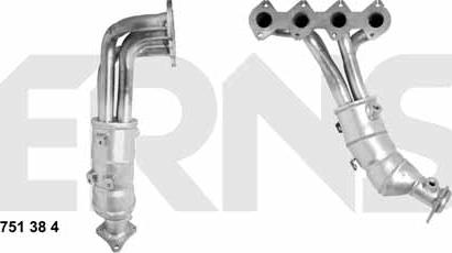 ERNST 751384 - Catalytic Converter autospares.lv