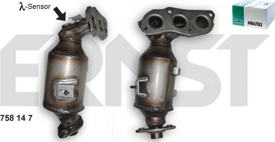 ERNST 758147 - Catalytic Converter autospares.lv