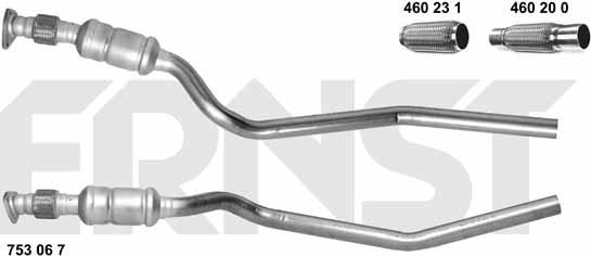 ERNST 753067 - Catalytic Converter autospares.lv