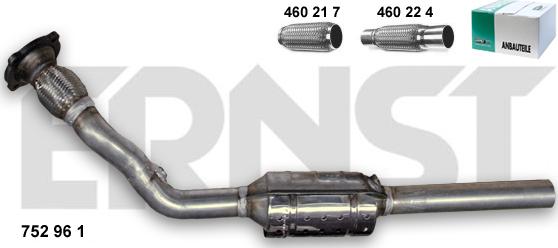 ERNST 752961 - Catalytic Converter autospares.lv