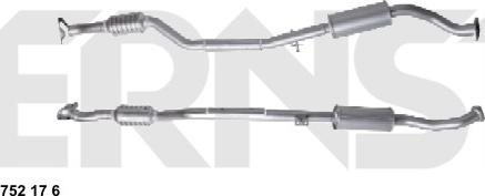 ERNST 752176 - Catalytic Converter autospares.lv