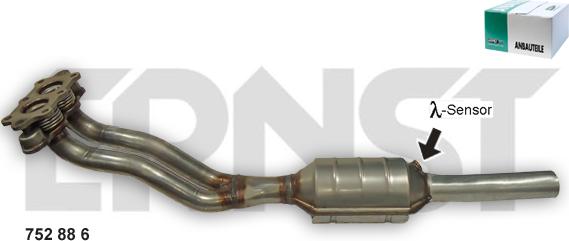 ERNST 752886 - Catalytic Converter autospares.lv