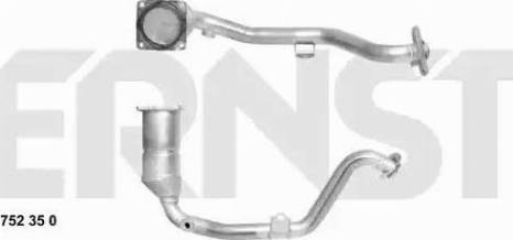 ERNST 752350 - Catalytic Converter autospares.lv