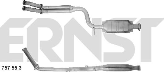 ERNST 757553 - Catalytic Converter autospares.lv