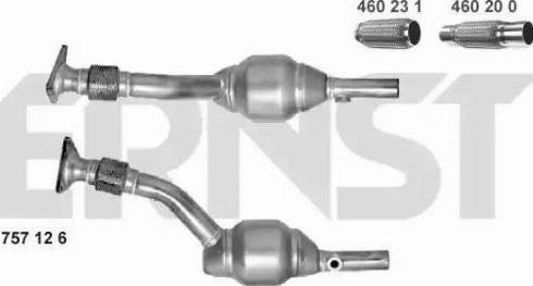 ERNST 757126 - Catalytic Converter autospares.lv