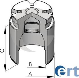 ERT 150581-C - Piston, brake caliper autospares.lv