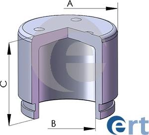 ERT 150273-C - Piston, brake caliper autospares.lv