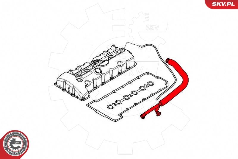 Esen SKV 43SKV331 - Hose, crankcase breather autospares.lv