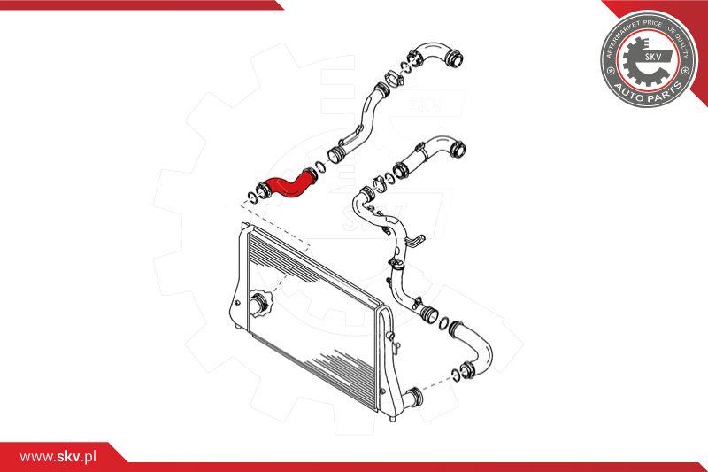 Esen SKV 24SKV076 - Charger Intake Air Hose autospares.lv