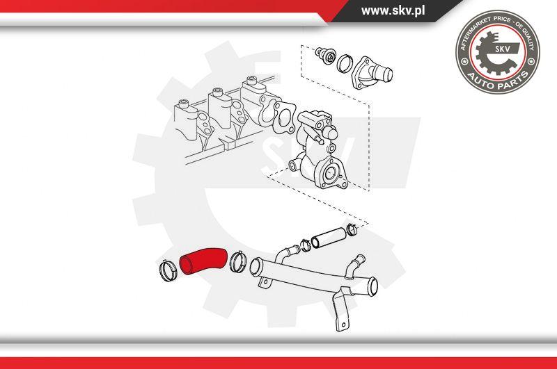 Esen SKV 24SKV332 - Radiator Hose autospares.lv