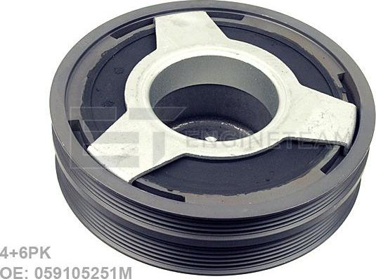 ET Engineteam PC0009 - Belt Pulley, crankshaft autospares.lv