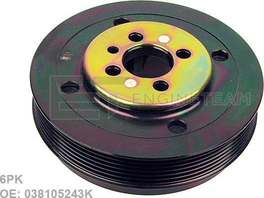 ET Engineteam PC0007 - Belt Pulley, crankshaft autospares.lv