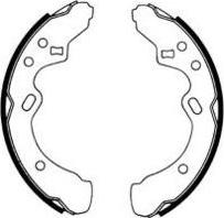 E.T.F. 09-0414 - Brake Shoe Set autospares.lv