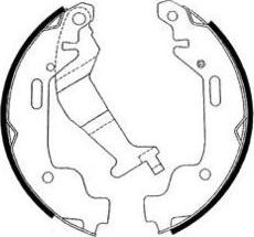 E.T.F. 09-0592 - Brake Shoe Set autospares.lv