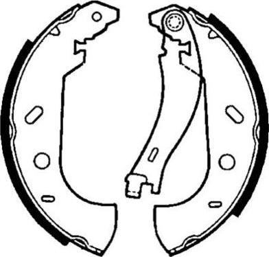 E.T.F. 09-0540 - Brake Shoe Set autospares.lv