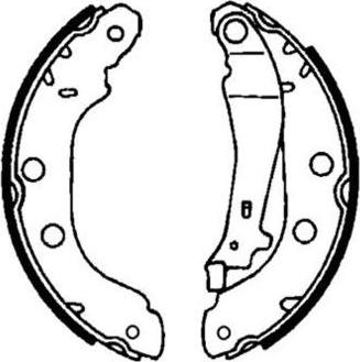 E.T.F. 09-0537 - Brake Shoe Set autospares.lv