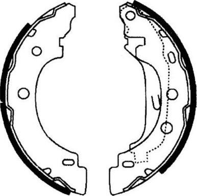 E.T.F. 09-0577 - Brake Shoe Set autospares.lv