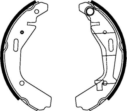 E.T.F. 09-0659 - Brake Shoe Set autospares.lv